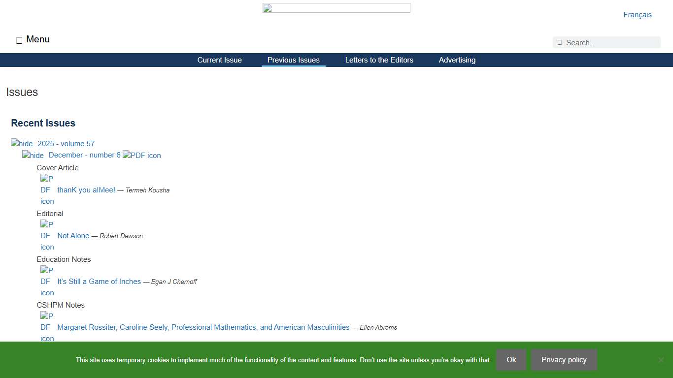 Issues – CMS Notes
