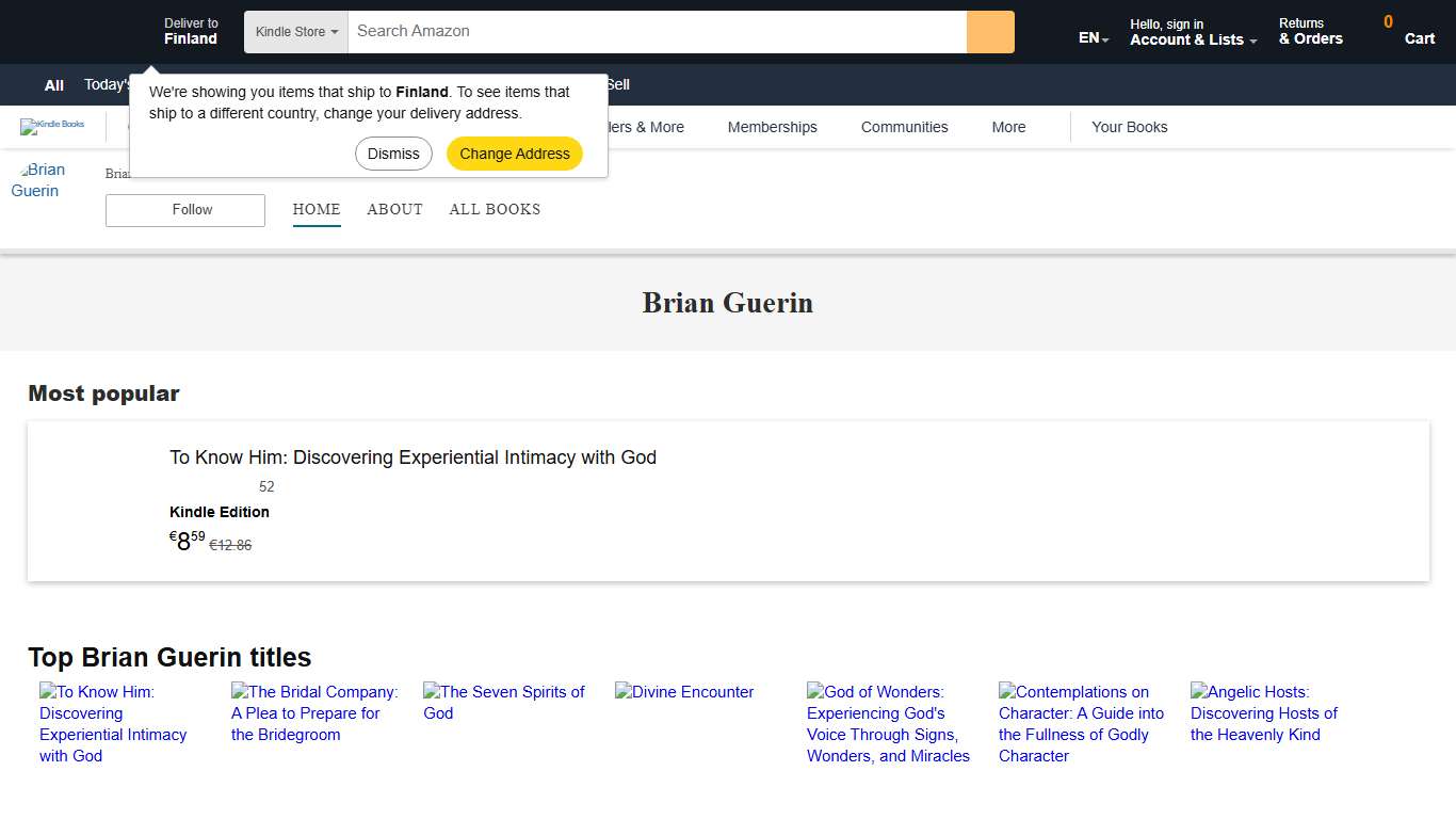Amazon.com: Brian Guerin: books, biography, latest update
